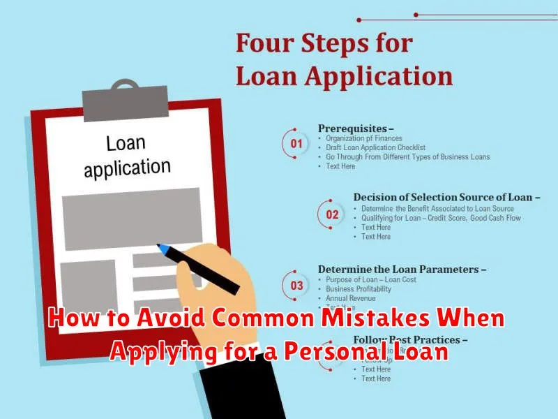 How to Avoid Common Mistakes When Applying for a Personal Loan